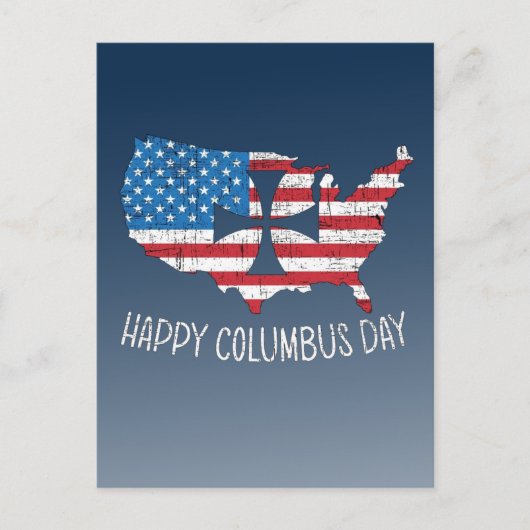 Carte postale Joyeux Columbus Day (Devant)