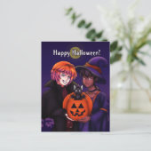 Carte Postale Joyeux costumes d'Halloween (Debout devant)
