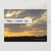 Carte Postale Joyeux coucher de soleil (Devant)