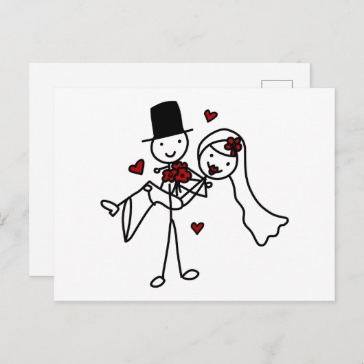 Carte Postale Joyeux couple (Devant / Derrière)