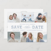 Carte Postale Joyeux Couple COULEUR ÉDITABLE Enregistrer La Date (Devant / Derrière)