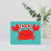 Carte postale Joyeux Crabe (Debout devant)