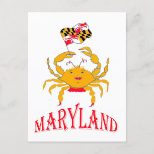 Carte Postale Joyeux crabe du Maryland
