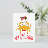 Carte Postale Joyeux crabe du Maryland (Debout devant)