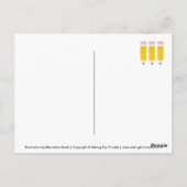 Carte Postale Joyeux crayons Kawaii (Dos)