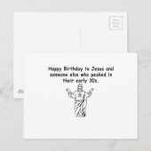 Carte Postale Joyeux Décembre Anniversaire 30 quelque chose (Devant / Derrière)