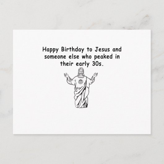 Carte Postale Joyeux Décembre Anniversaire 30 quelque chose (Devant)