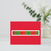 Carte Postale Joyeux Dégradé de Noël (Debout devant)