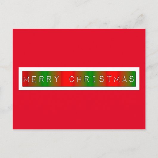 Carte Postale Joyeux Dégradé de Noël (Devant)