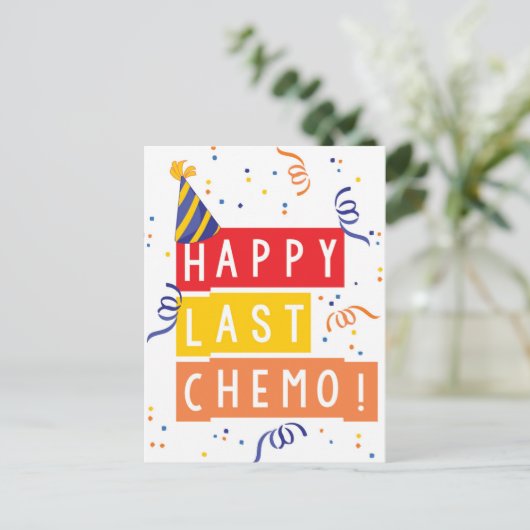 Carte Postale Joyeux dernier Chemo ! (Debout devant)