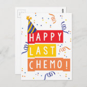 Carte Postale Joyeux dernier Chemo ! (Devant / Derrière)