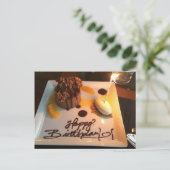Carte Postale Joyeux dessert d'anniversaire (Debout devant)