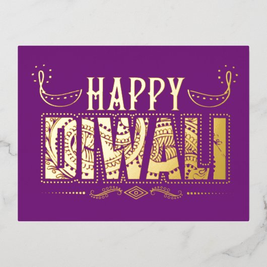 Carte postale Joyeux Diwali (Recto)