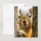 Carte Postale Joyeux écureuil (Devant / Derrière)