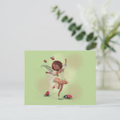 Carte Postale Joyeux Elfe Et Ladybug (Debout devant)
