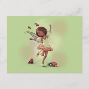 Carte Postale Joyeux Elfe Et Ladybug
