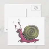 Carte Postale Joyeux escargot (Devant / Derrière)