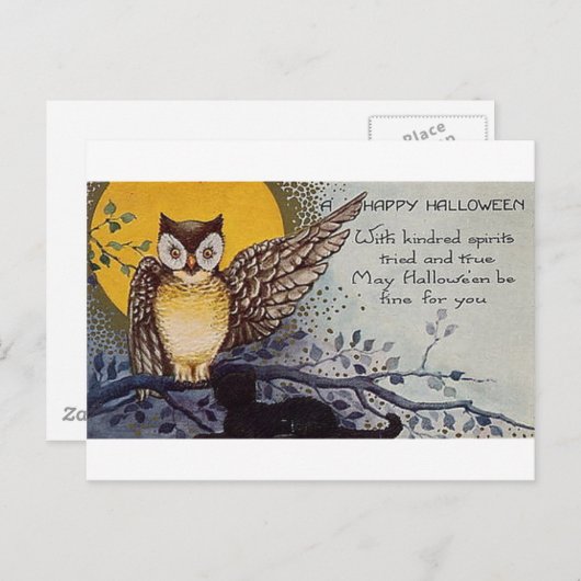 Carte Postale Joyeux esprit d'Halloween (Devant / Derrière)