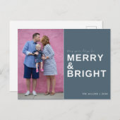 Carte Postale Joyeux et Bleu Bleu Vacances photo (Devant / Derrière)