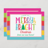 Carte Postale Joyeux et brillant coloré Christ Moving Faire-part (Devant / Derrière)