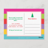 Carte Postale Joyeux et brillant coloré Christ Moving Faire-part (Dos)