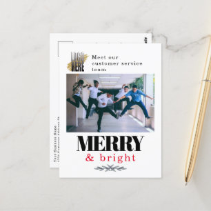 Carte Postale Joyeux et brillant Noël