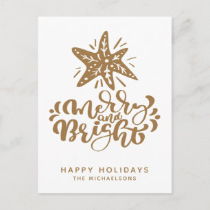 Carte Postale Joyeux et Lumineux   Joyeuses Fêtes