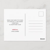 Carte Postale Joyeux et mariés Noël Nouveaux mariés Photo Collag (Dos)