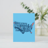 Carte Postale Joyeux Et Sûr 14 Juillet (Debout devant)