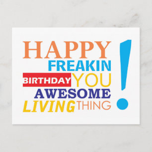 Carte Postale Joyeux fainéant anniversaire, tu es génial à vivre