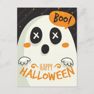 Carte Postale Joyeux fantôme d'Halloween