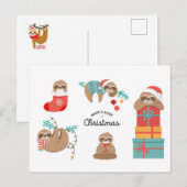 Carte Postale Joyeux fentes de Noël (Devant / Derrière)