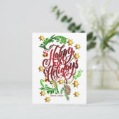 Carte postale Joyeux Fêtes (Debout devant)