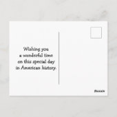 Carte Postale Joyeux feux d'artifice 4 juillet (Dos)