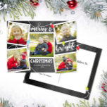 Carte Postale Joyeux feux de Noël sur Chalkboard photo collage<br><div class="desc">Ce amusant 5-carte photo est doté du texte "Joyeux et Bright Christmas" avec de l'espace pour 5 photos à l'avant sur un arrière - plan de tableau noir! La collection correspondante de produits est disponible dans notre boutique! Contactez-nous si vous souhaitez que ce design soit modifié pour votre nombre spécifique...</div>