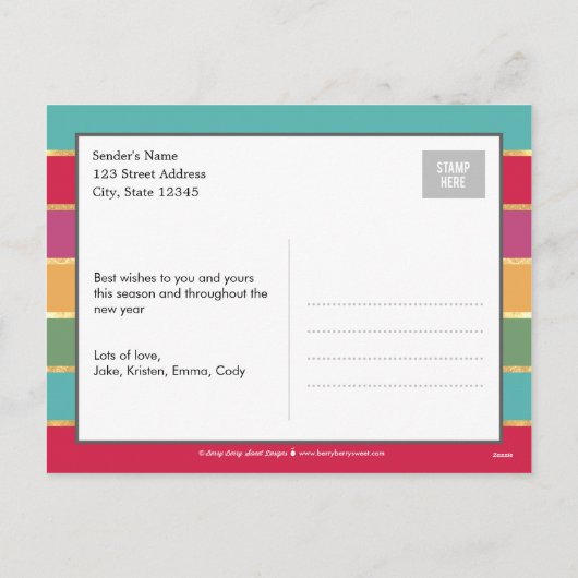 Carte postale Joyeux Fun (Dos)