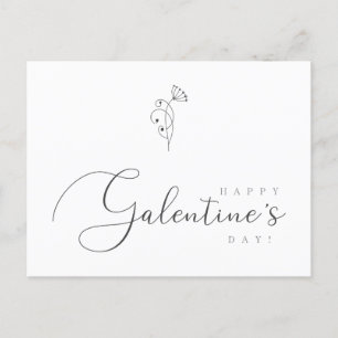 Carte Postale Joyeux Galentines Day Citation Botanique