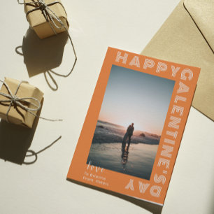 Carte Postale Joyeux Galentine's Day Photo Collage Couple Folded