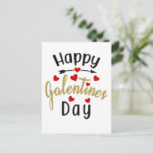 Carte Postale Joyeux Galentines Jour Valentines Aimer Amitiés (Debout devant)
