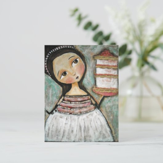 Carte Postale Joyeux gâteau (Debout devant)