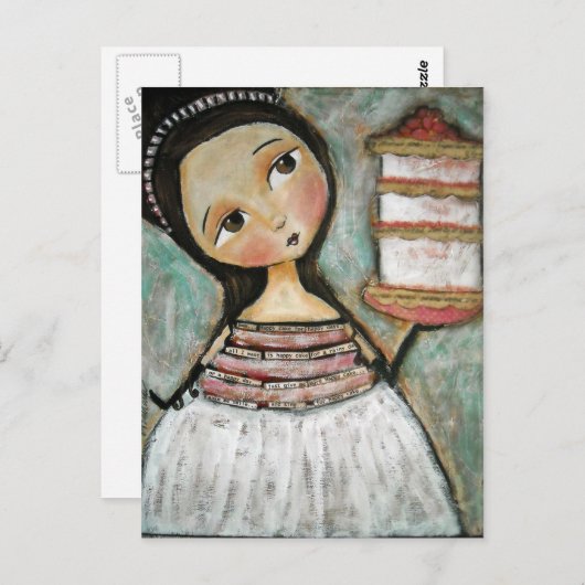 Carte Postale Joyeux gâteau (Devant / Derrière)