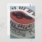 Carte Postale Joyeux gâteau de maman d'anniversaire (Devant / Derrière)