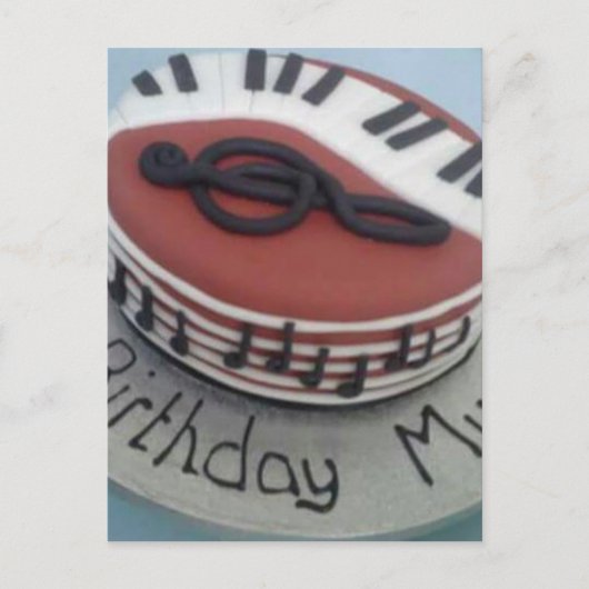 Carte Postale Joyeux gâteau de maman d'anniversaire (Devant)