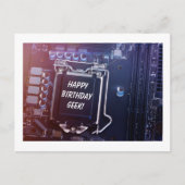 Carte Postale Joyeux Geek d'anniversaire (Devant)