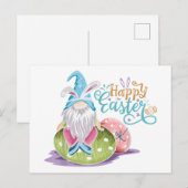 Carte Postale Joyeux Gnome de Pâques (Devant / Derrière)