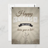 Carte Postale Joyeux Grandparents (Devant / Derrière)