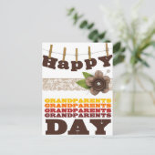 Carte Postale Joyeux Grandparents (Debout devant)