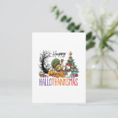 Carte Postale Joyeux Hallothanksmas Clipart (Debout devant)