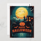Carte Postale Joyeux Halloween (Devant / Derrière)