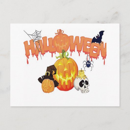 Carte Postale Joyeux Halloween (Devant)